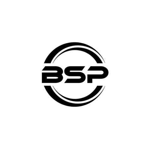 BSP letter logo design in illustration. Vector logo, calligraphy ...