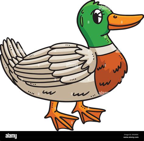 Mother Duck Cartoon Colored Clipart Illustration Stock Vector Image ...