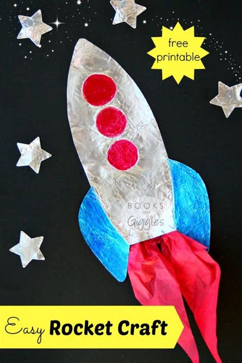 How to Make a Rocket Craft for Kids that SHINES