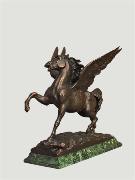 bronze sculpture Pegasus. Horse