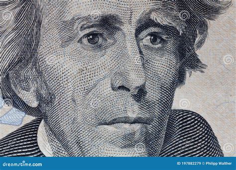 Andrew Jackson`s Look on a Twenty Dollar Bill. Stock Image - Image of ...