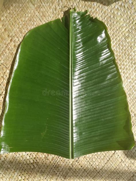 Banana Leaf for Onam Sadhya Placed on a Mat. Stock Image - Image of ...