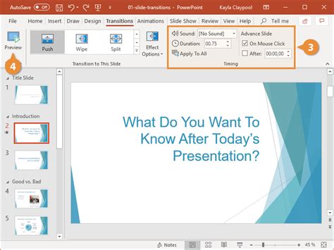 PowerPoint Transitions | CustomGuide