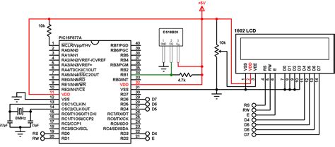 Interfacing PIC16F877A with DS18B20 temperature sensor