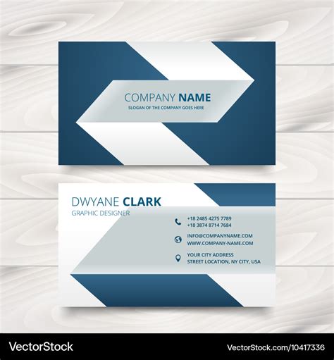 Creative simple business card design Royalty Free Vector