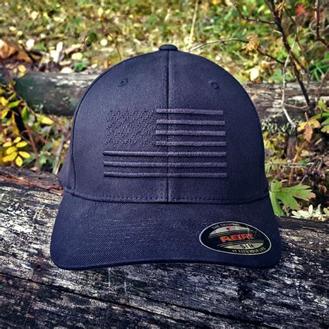 The Ultimate American Flag Hat - The Blackout FlexFit - Eagle Six Gear