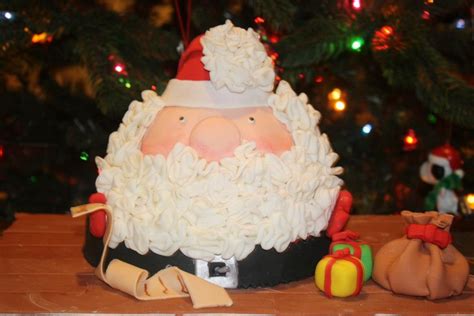 Santa Cake All Fondant Detailing - CakeCentral.com