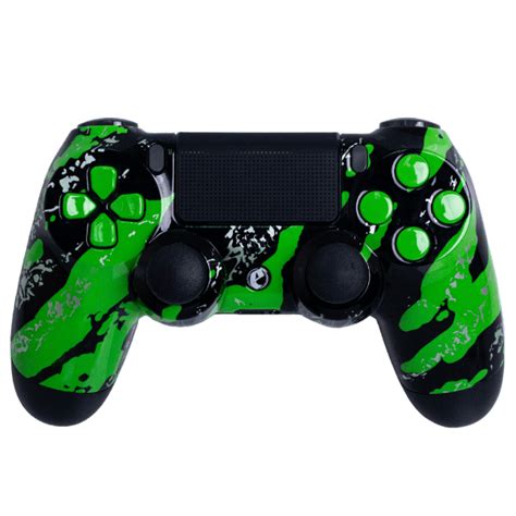 PS4 + PC Green Splash Controller