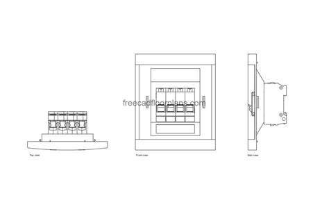 MCB Box - Free CAD Drawings