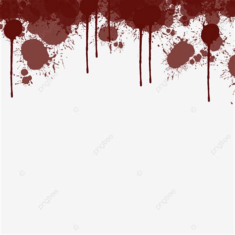 Blood Drip Silhouette Transparent Background, Red Halloween Blood ...