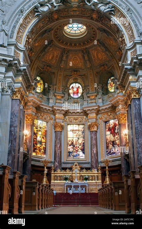 Interior of Berliner Dom (Berlin Cathedral) on Museumsinsel (Museum ...