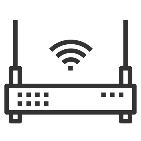 WIFI ROUTER LINE ICON VECTOR , LOGO 6820232 Vector Art at Vecteezy