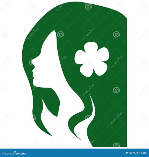 Vector girl logo stock vector. Image of fashionable, fresh - 7007578