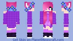 Pink Hair Girl Minecraft Skin