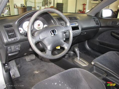 Black Interior 2001 Honda Civic LX Coupe Photo #41056538 | GTCarLot.com