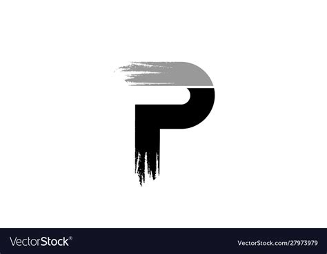 Black Letter P Logo