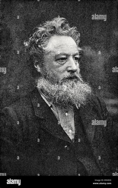 William Morris - portrait. English designer and craftsman 1834-1896 Stock Photo - Alamy