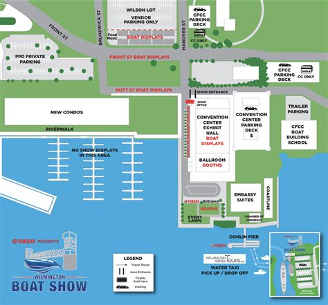 Show Parking Map – Wilmington Boat Show