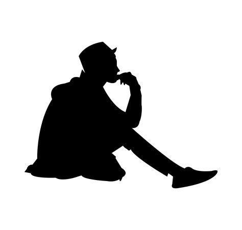 Man Sitting Silhouette Free Vector Art - (183 Free Downloads)