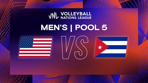 Men's VNL 2023 - United States vs Cuba