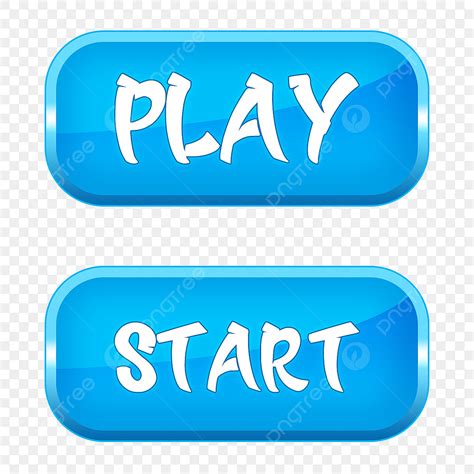 Start Button Clipart Hd PNG, Blue Play And Start Button, Play Button, Start Button, Ui PNG Image ...