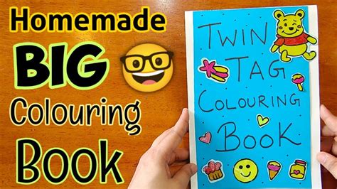 DIY Colouring book 😍How to make Colouring book at home🤓 Homemade Big Colouring book 📚 DIY Colour ...