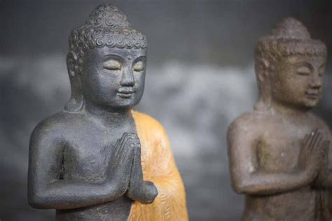 Statues of Sitting Buddha with Hands in Prayer | Stonework Asia