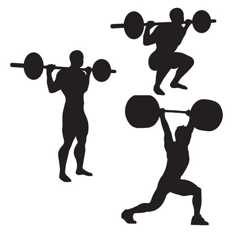 Bodybuilding gym icon silhouette 6488380 Vector Art at Vecteezy