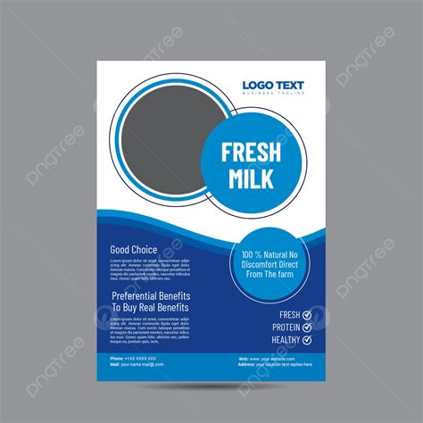 Fresh Milk Flyer Design Template Template Download on Pngtree