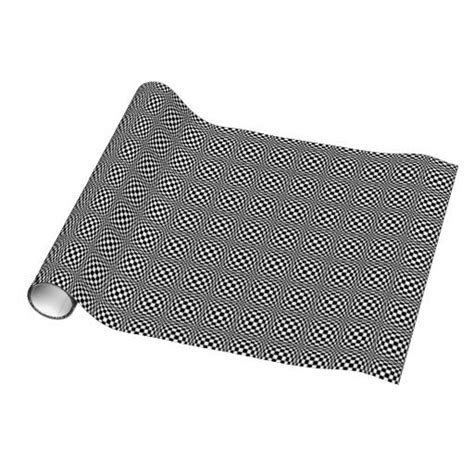 Checkerboard Optical Illusion Wrapping Paper | Zazzle.com | Wrapping ...