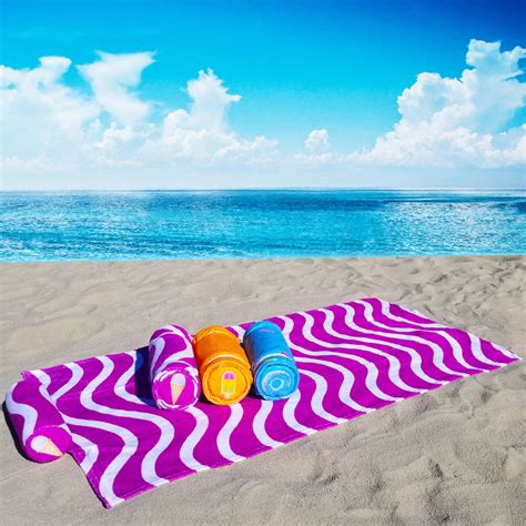 Beach Towel With Attached Pillow (Purple Ice Cream Sprinkles) – Rollee ...