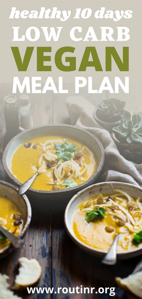 HEALTHY 10 DAYS LOW CARB VEGAN MEAL PLAN | Vegan meal plans, Low carb vegan, Meals