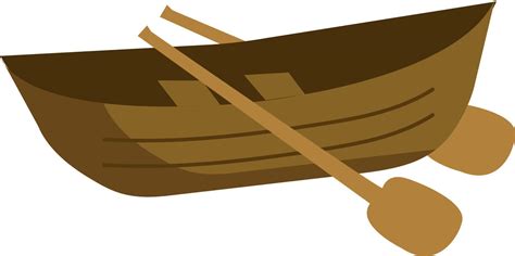 A wooden row boat, vector or color illustration. 13574003 Vector Art at ...