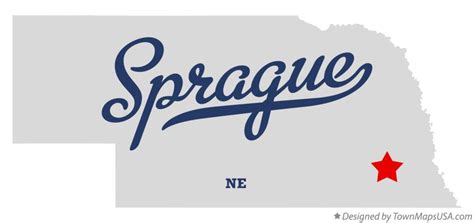 Map of Sprague, NE, Nebraska