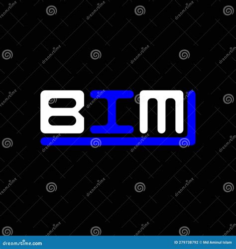 BIM Letter Logo Creative Design with Vector Graphic, BIM Stock Illustration - Illustration of ...