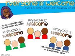 [EDITABLE] Everyone is Welcome Poster | Teaching Resources