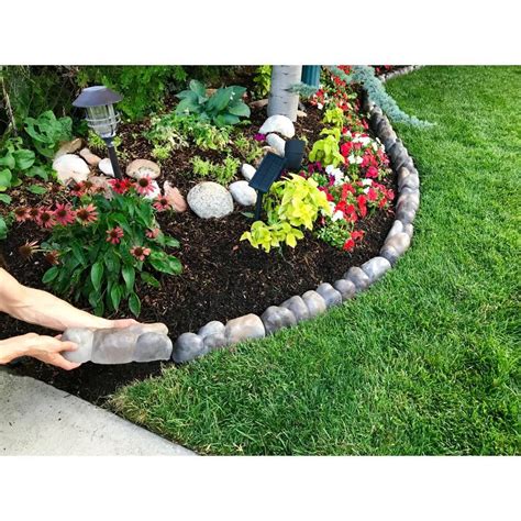 #FiveBeginnerLandscapingIdeas | Rock edging, Landscaping with rocks, Front yard garden design