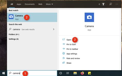 How to test and use your webcam in Windows 10, with the Camera app ...