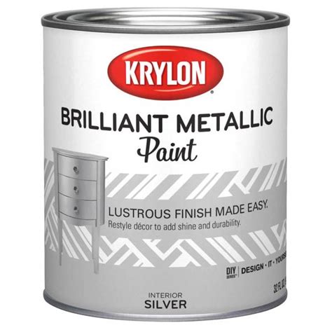 Krylon 1 QT Brilliant Metallic Finish Silver Paint - K02226000-14 | Blain's Farm & Fleet