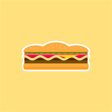 sandwich flat design vector illustration 23361089 Vector Art at Vecteezy