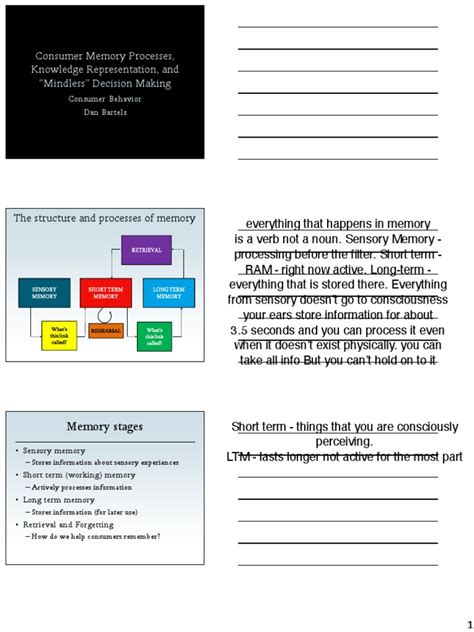 06 Memory, Representation, and Mindlessness HANDOUT 2 | PDF | Memory | Affect (Psychology)