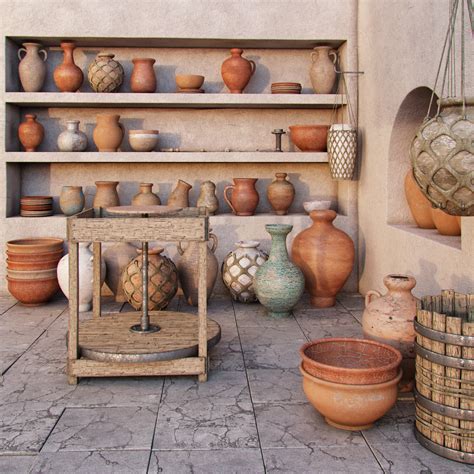 Pottery Workshop 3D model | CGTrader