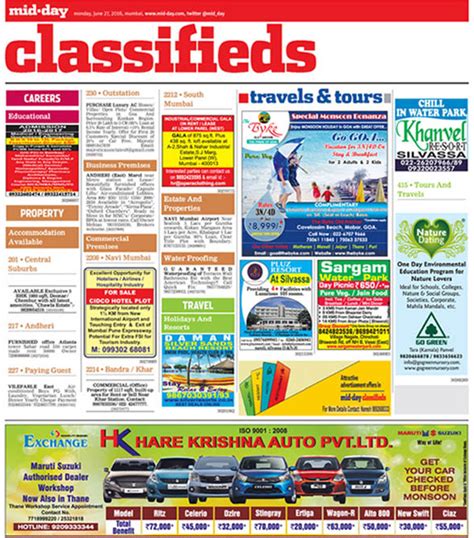 Browse Thousands of Listings on Midday Newspaper Classifieds Online ...