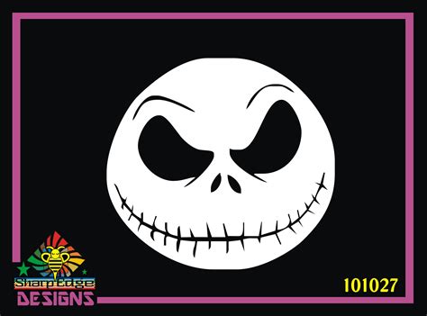 Jack Skellington Angry Face Vinyl Decal