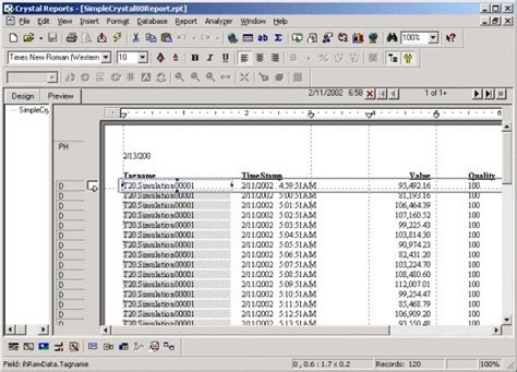 Use the Crystal Reports Samples | Historian 7.2 Documentation | GE Digital