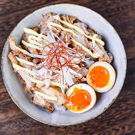 Pork Chashu Donburi (Rice Bowl) - Sudachi Recipes