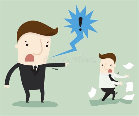 Manager complain a worker stock vector. Illustration of concept - 94838961