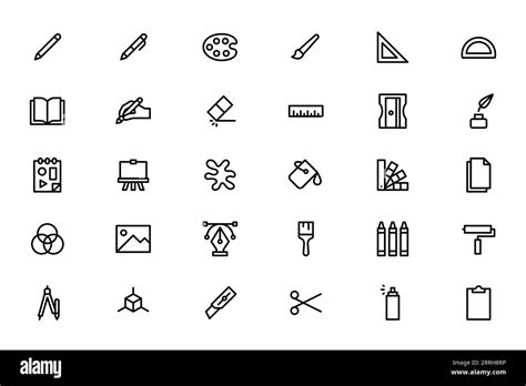 Art graphic design equipment icons Stock Vector Image & Art - Alamy