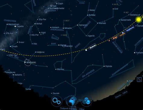 Interactive Night Sky Map - North America map