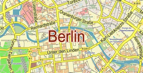 Detailed Map Of Berlin Germany